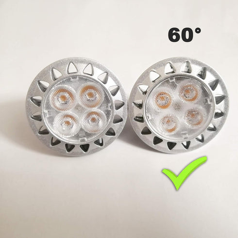 ALIDE MR16 Led Bulbs 60° (60 Degree) Wide Beam Angle,5W Replace 20W 35W Halogen,2700K Soft Warm White,Low Voltage 12volt MR16 GU5.3 Bulb Spotlight...