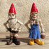 2PCS Male and Female Halloween Skeleton Gnome Couple Garden Statue Zombie Gnome Sculptures Resin Dwarf Figurines for Indoor Home Ornaments Outdoor...