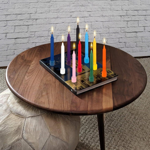 Mega Candles 20 pcs Unscented Gold Exquisite Mini Taper Spell Candles, 4 Inch Tall x 1/2 Inch Diameter, Magic Chimes, Enchantment, Casting Rituals...