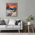 Posterizer 1 pcs-beautiful scenary of snowy winter in oil painting style-3-Landscape & Nature Art-GIft for Men Women Teens-Dining Room Decor- unfr...