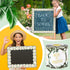 Panelee Eucalyptus Border 68.9 Feet Bulletin Board Border Butterflies Flowers Bee Space Inspirational Cute Border for Classroom Bulletin Boards Ch...