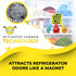 Fridge Ninja Compact Fridge Deodorizer (2 Pack) - More Effective Than Baking Soda - Compact Size Refrigerator Deodorizer Made of Activated Carbon...