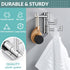 APLusee Swivel Towel Hook Polished Chrome, 304 Stainless Steel Triple Robe Hook with Multi Three Rotating Arms, Foldable Clothes Hanger, Wall Moun...