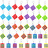 40 Pack Tic Tac Toe Keychain Mini Tic-Tac-Toe Keyholders Bulk Plastic Tic-Tac-Toe Games Keyrings for Boys Girls Birthday Party Favors Backpack Cli...