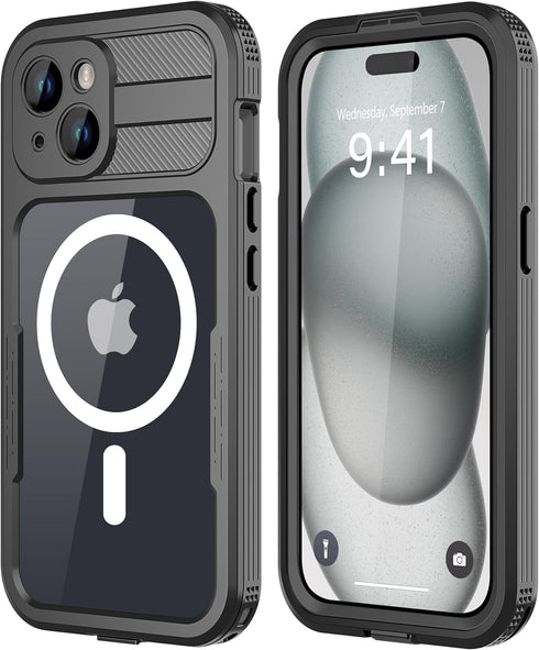 Design for iPhone 15 Plus Waterproof Case, Shockproof Dustproof Waterproof Phone Case for iPhone 15 Plus, Full Body Protective Case for iPhone 15 ...
