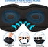 Sleep Eye Mask with Bluetooth Headphones, 3D Music Sleeping Headphones Wireless Bluetooth Sleep Mask with Adjustable Ultra Thin Stereo Speakers Li...
