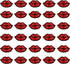 MIAO JIN 30 Pcs Red Kiss Lips Embroidered Patch Iron on Sewing Applique Stickers Patch Clothes Jeans Jackets Hat Bag DIY Decoration Patches...