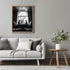 Posterizer 1 pcs-mysterious gothic house-black cats sitting on the table 3-Art for Animal Lovers-Gothic Art-Living Room Bedroom Decor- unframed wa...