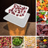 4 Pack Silicone Dehydrator Sheets,Non-stick Food Fruit Dehydrator Mats Reusable Steamer Mesh Mat for Fruit Dryer,Dehydrator Liner,Silicone Dehydra...