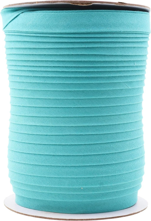 Mandala Crafts Double Fold Bias Tape for Sewing - 55 Yds Aquamarine Bias Tape Double Fold 1/2 Inch Hem Quilt Binding Aquamarine Seam Binding Tape ...