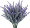 GTIDEA 4pcs Artificial Flowers Flocked Plastic Lavender Bundle Fake Plants Wedding Bridle Bouquet Indoor Outdoor Home Kitchen Office Table Centerp...