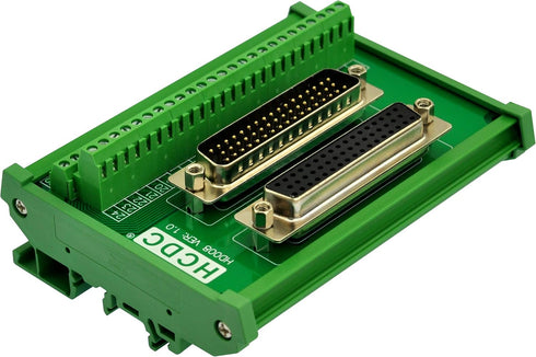 DIN Rail Mount D-SUB Male-Female Interface Module Terminal Block Breakout Board (DB50)...