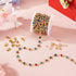 Pandahall 13.12 Feet Rhinestone Heart Links Chains Colorful Crystal Glass Heart Golden Chains Unwelded Jewelry Chains for Bracelet Necklace Jewelr...