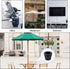 SAVITA Patio Table Umbrella Hole Ring, Silicone Black Table Umbrella Hole Plug Cone with Transparent Umbrella Hole Ring Fits Parasol Poles 1.5 inc...