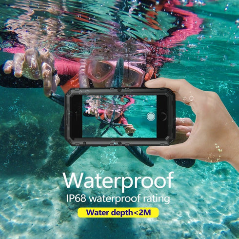 Marrkey Waterproof for iPhone SE 2020 Case,Military Grade Dustproof Shockproof Full Body Sealed Underwater Case with Built-in Screen Protector Hea...