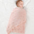 mimixiong Cotton Baby Blanket Knitted Crochet Receiving Crib Nursery Swaddling Blankets for Newborn Baby Boy Girl Pastel Pink 30x40 Inch (Pack of ...