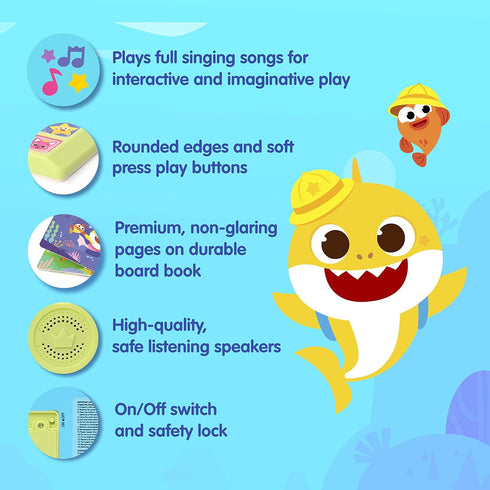 Baby Shark Nursery Rhymes 10 Button Sound Book| Learning & Education Toys | Interactive Baby Books for Toddlers 1-3 | Gifts for Boys & Girls...