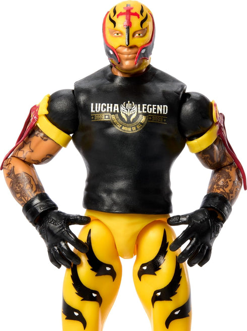 WWE Action Figure, 6-inch Collectible Rey Mysterio with 10 Articulation Points & Life-Like Look...