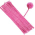 100 PCS 12 Inch Iridescent Sparkly Tinsel Stems Pipe Cleaners (Pink)...