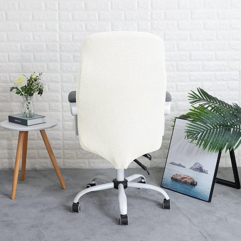 FORCHEER Office Chair Cover Water Repellent Jacquard Armrest Swivel Chair Slipcovers Removable Stretch Universal Computer Chair Cover M with Chair...