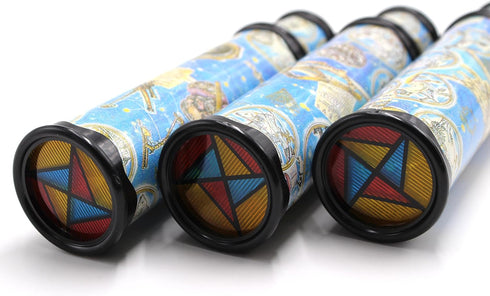 3 Pack Magic Kaleidoscope Toy for Kids Adults 3D Mirror Lens Kaleidoscope Party Favors Stretchable Long Classic Kaleidoscope Toy Educational Scien...