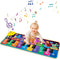 Kids Musical Piano Mats with 25 Music Sounds,Musical Toys Baby Floor Piano Keyboard Mat Carpet Animal Blanket Touch Playmat Early Education Toys f...