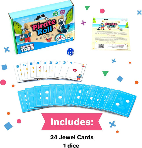 Pirate Roll - Kids Games, Toddler Board Games, Games for Kids, Preschool Games for 3 Year Olds, Kids Board Games for 4 Year Olds...