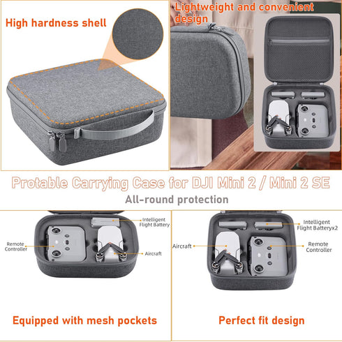 O'woda Carrying Case for DJI Mini 2 / Mini 2 SE/Mini 4K, Hard Shell Storage Bag Protable Travel Box Compatible with DJI Mini 2/ Mini 2 SE/Mini 4K ...