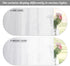 RYB HOME White Curtains Sheer - Linen Textured Wave Semi Sheer Farmhouse Window Curtain Set for Bedroom Living Room Office Diffuse Sunlight Furnit...