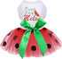 Dog Dress for Small Medium Dogs Girl Watermelon Polka Dots Mesh Dress Dog Outfit, Summer Fall Tutu Dog Dresses Cat Apparel, Cute Pet Puppy Clothin...