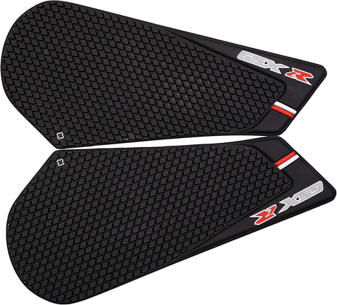 Motorcycle Tank Side Traction Pad, Anti Slip sticker ,Gas Tank Pad, Traction Side, Fuel Knee Grip Decal for GSXR 600 750 2011-2015 (black) with Ra...