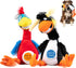 Pet Craft Supply Giggling Puffin & Parrot Multi Pack Interactive Dog Toys With Sound for Large Breed and Small Dogs Soft Chew Plush Dog Toy, Red B...