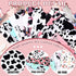 12 Pieces Cow Pattern Fabric Black and White Cow Pure Cotton Fabric Quilting Kid Patchwork Handmade Sewing Crafting Cow Spot Pattern Fabrics for S...