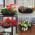 2PCS 24 Inch Window Box Liner Fabric Planter Basket Liner Trough Planter Insert Liner Black Hanging Flower Basket Liners Non-Woven Felt Plant Line...