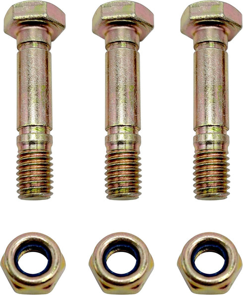 52100100 3PK Shear Pins and Nuts Replacement for Ariens ST24E, ST24ET, ST24DLE, ST24LE, ST26DLE Snowblower...