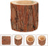 Imitation Wood Pile Flower Pot: Bonsai Tree Plant Pot Decorative Rustic Stump Cactus Container Rustic Planter Miniature Succulent Pot for Garden I...