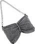 Ayliss Women Rhinestone Handbag Clutch Crystal Mini Bowknot Evening Purse Bag Top Handle Shoulder Party Bag Pouch Chain...