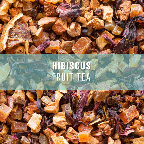 Elevate Tea Hibiscus Fruit Tea - Loose Leaf Hibiscus Tea, Caffeine Free, 3 oz Pouch - 30 Cups, Hot & Iced Tea, No Artificials, 2 Pack...