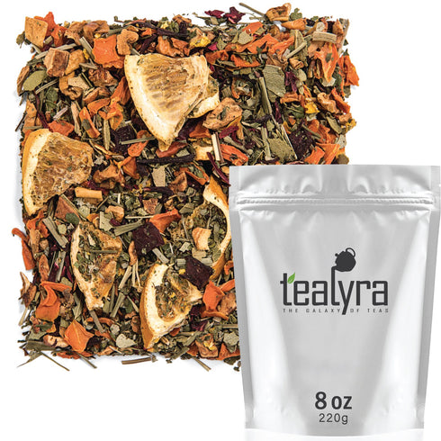 Tealyra - Orange Lemonade - Hibiscus - Eucalyptus - Lemongrass - Herbal Fruity Loose Leaf Tea Blend - VitaminsRich - Boost Immune System- 100% Nat...