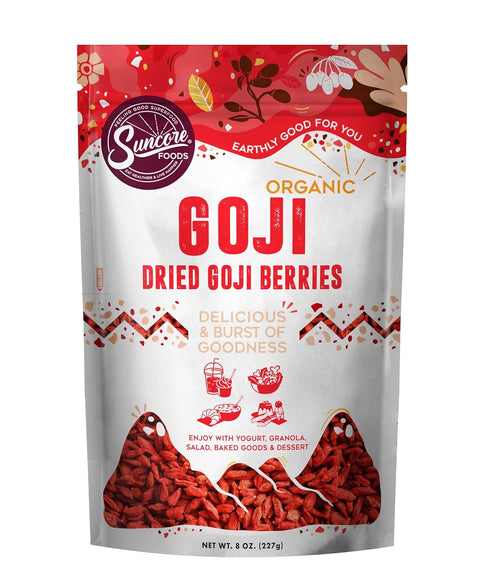 Suncore Foods Suncore Foods Dried Goji Berries, Gluten-Free, Non-GMO, 8oz (1 Pack)...