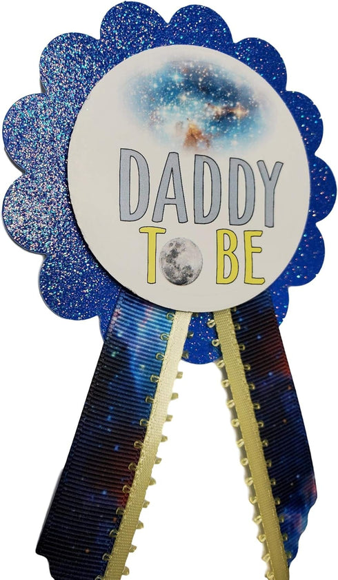 Mom & Dad to Be Baby Shower Pins for Galaxy Out of this World Theme Sprinkle or Gender Reveal Party...