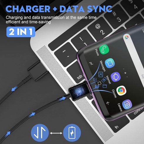 Samsung Fast Charger with USB Type C Cable 6ft for Samsung Galaxy S10/S10e/S10 Plus/S9/S9 Plus/S8/S8 Plus/A13/S23/A30/A31/A32/A50/A51/A52/A53/Note...