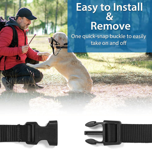 BARKLESS Soft Dog Head Collar, No Pull Training Tool for Small Medium Large Dogs on Walks, Gentle Training Collar and Control for Heavy Pullers, i...