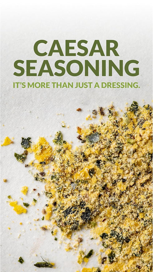 Savory Spice Plant-Based Caesar Seasoning | Vegan Caesar Dressing & Salad Seasoning - Dairy-Free & Vegan Caesar Seasoning Mix (Medium Jar - Net: 2...