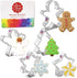 Christmas and Holiday Cookie Cutters 5-Pc Set Made in USA by Ann Clark, Gingerbread Man, Christmas Tree, Star, Snowflake, Angel...