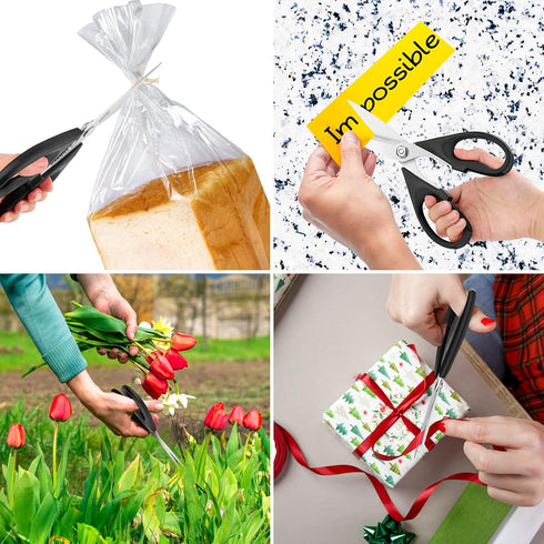 Kitchen Shears, iBayam Kitchen Scissors All Purpose Heavy Duty Meat Scissors Poultry Shears, Dishwasher Safe Food Cooking Scissors Stainless Steel...