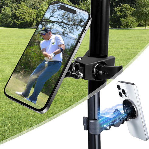 Golf Cart Magnetic Phone Mount & Holder Compatible with MagSafe, Strong Magnet for Phone Mounting, Compatible with EZGO/Club Car/Yamaha, with 2 Me...