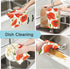 Kcldeci Poppy 6 Pieces Kitchen Dish Cloths Poppies Flower Floral Washable Cleaning Cloth Absorbent Dish Towels for Washing Dishes Wipe Glass Home ...