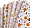 AnyDesign 12 Sheet Halloween Wrapping Paper Boho Pink Pumpkin Ghost Gift Wrap Paper Bulk Folded Flat Halloween Print Art Paper for Halloween Birth...