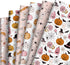 AnyDesign 12 Sheet Halloween Wrapping Paper Boho Pink Pumpkin Ghost Gift Wrap Paper Bulk Folded Flat Halloween Print Art Paper for Halloween Birth...